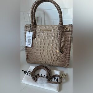 Brahmin small Caroline sesame ombré Melbourne genuine leather